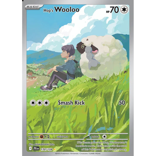 Hop's Wooloo Illustration Rare 170/159 Pokemon Card Game Journey Together
