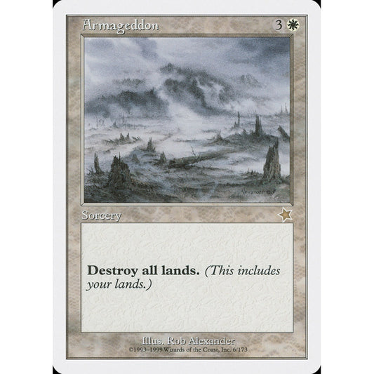 Armageddon rare 6 Magic the Gathering Starter 1999