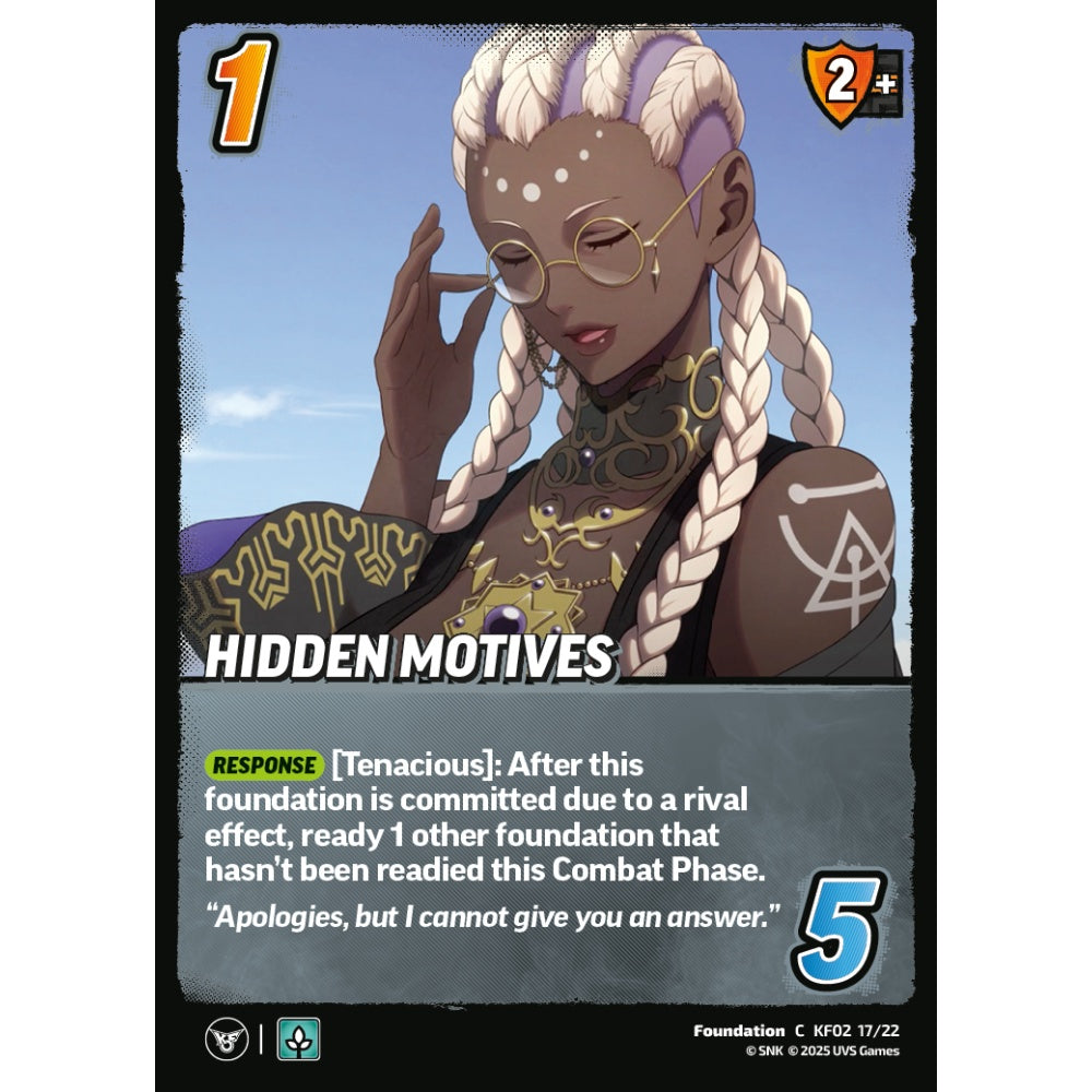 Hidden Motives 17/22 KF02 Universus The King of Fighters XV: Challenger Series: Team Rival Foundation C