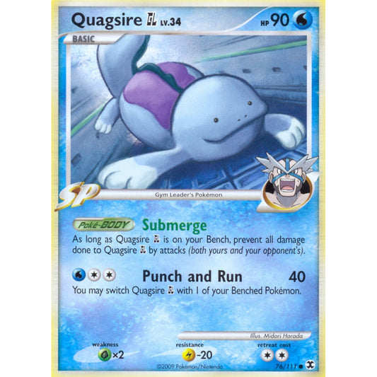 Quagsire GL Common 76/111 Pokemon Card Game Rising Rivals