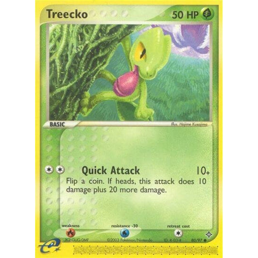 Treecko Common 80/97 Pokemon Card Game EX Dragon