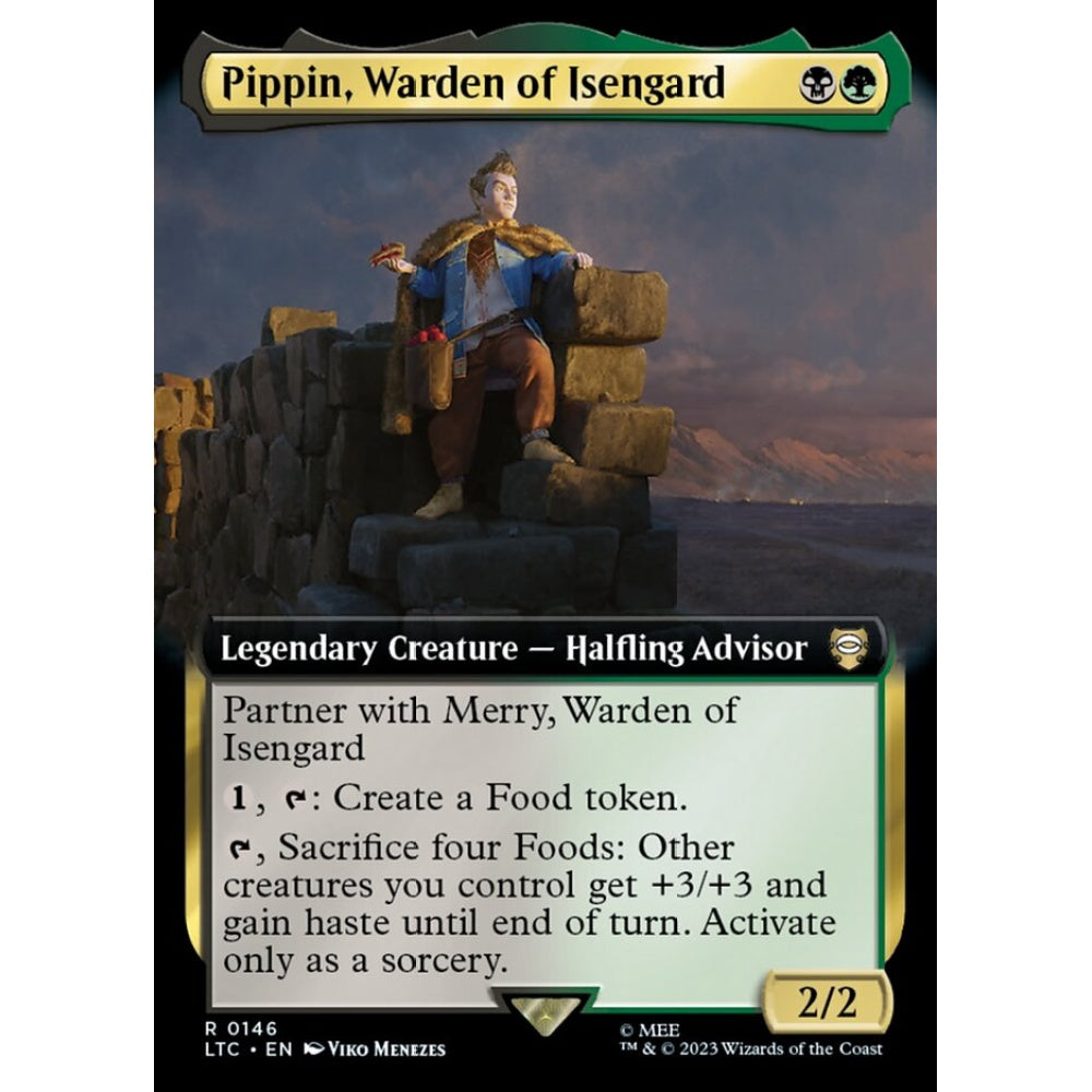 Pippin, Warden of Isengard, rare, 146, Magic the Gathering, Tales of Middle-earth Commander