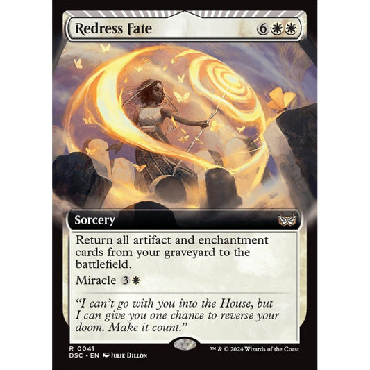 Redress Fate, 41, rare, Magic: The Gathering, Duskmourn: House of Horror Commander