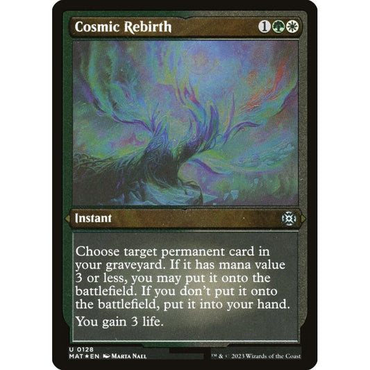 Cosmic Rebirth uncommon 128 Magic the Gathering March of the Machine: The Aftermath