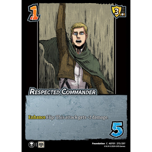 Respected Commander, 273/297, C, UniVersus, Attack on Titan: Battle for Humanity