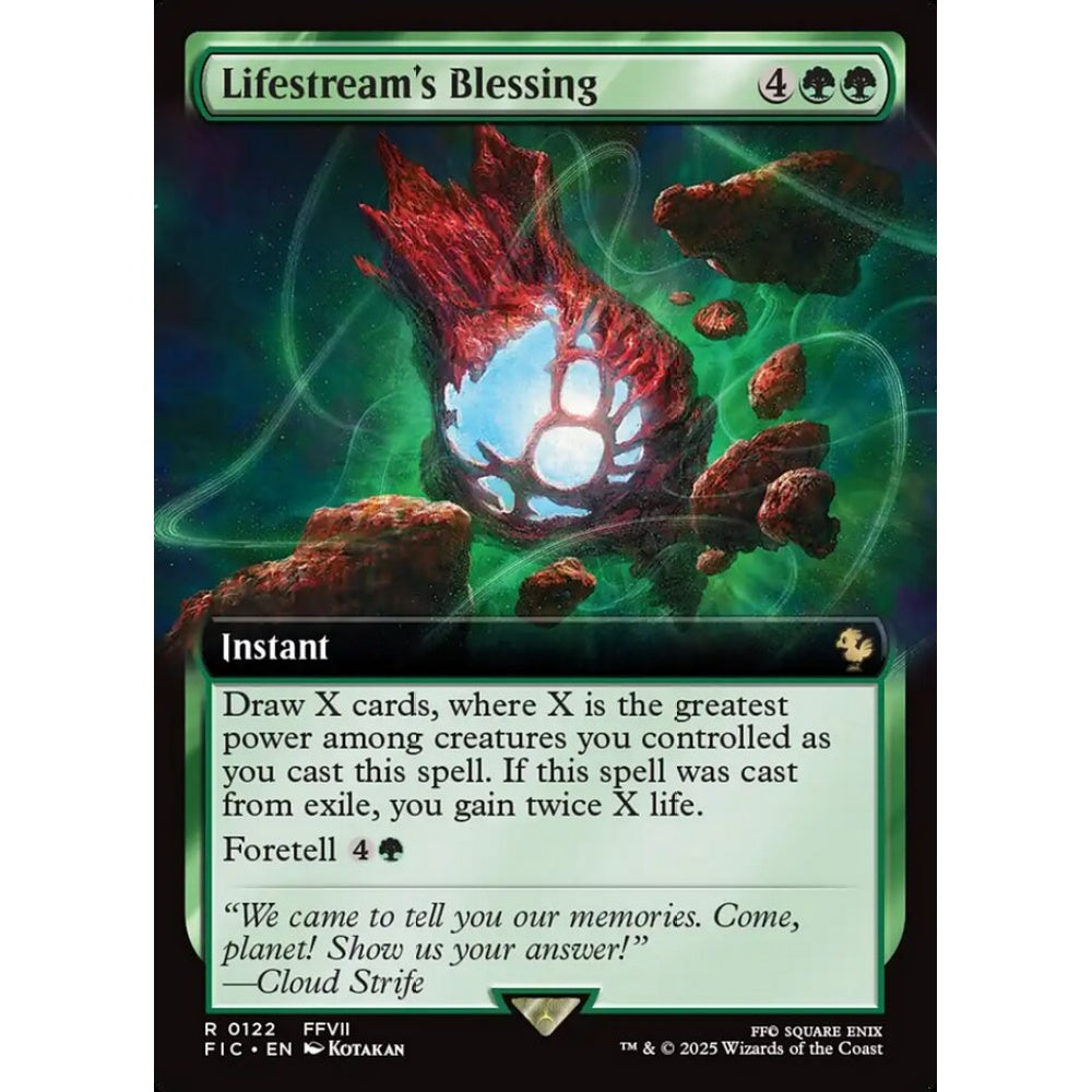 Lifestream's Blessing rare 122 Magic the Gathering Final Fantasy Commander