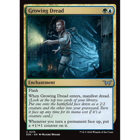 Growing Dread, 216, uncommon, Magic: The Gathering, Duskmourn: House of Horror