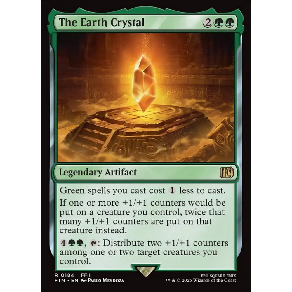 The Earth Crystal rare 184 Magic the Gathering Final Fantasy