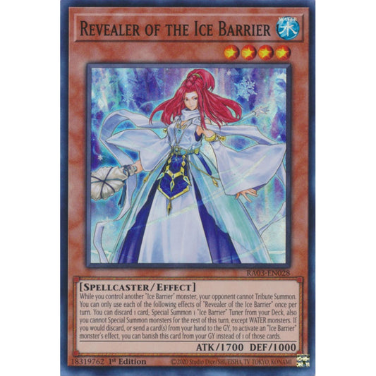 Revealer of the Ice Barrier RA03-EN028 Super Super Rare Yu-Gi-Oh Quarter Century Bonanza in Art