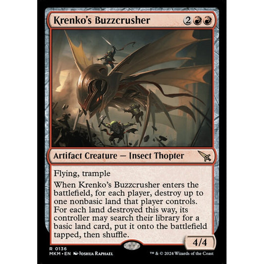 Krenko's Buzzcrusher rare 136 Magic the Gathering Murders at Karlov Manor