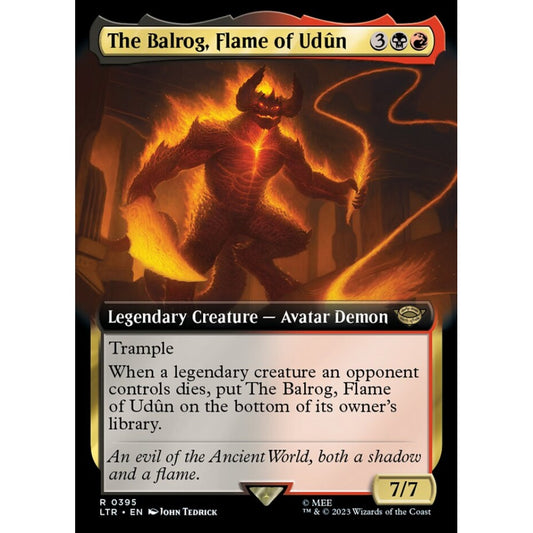 The Balrog, Flame of Udûn, rare, 395, Magic the Gathering, The Lord of the Rings: Tales of Middle-earth