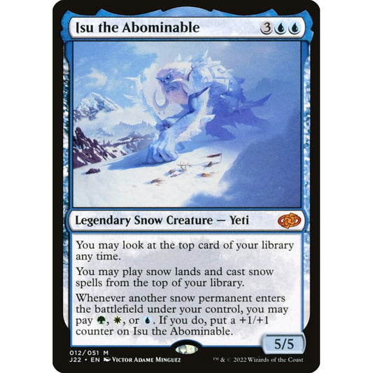 Isu the Abominable mythic 12 Magic the Gathering Jumpstart 2022