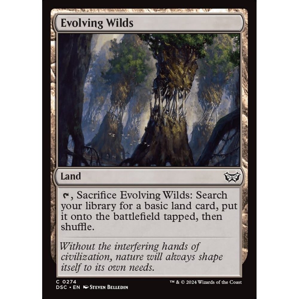 Evolving Wilds, 274, common, Magic: The Gathering, Duskmourn: House of Horror