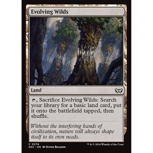 Evolving Wilds, 274, common, Magic: The Gathering, Duskmourn: House of Horror
