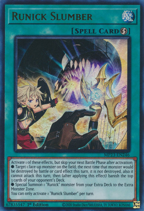 Runick Slumber TAMA-EN034 Rare Rare Yu-Gi-Oh Tactical Masters in Art