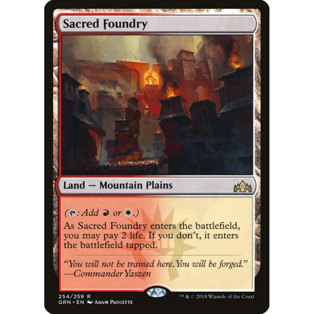 Sacred Foundry rare 254 Magic the Gathering Guilds of Ravnica