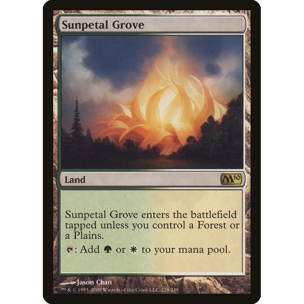Sunpetal Grove rare 228 Magic the Gathering Magic 2010