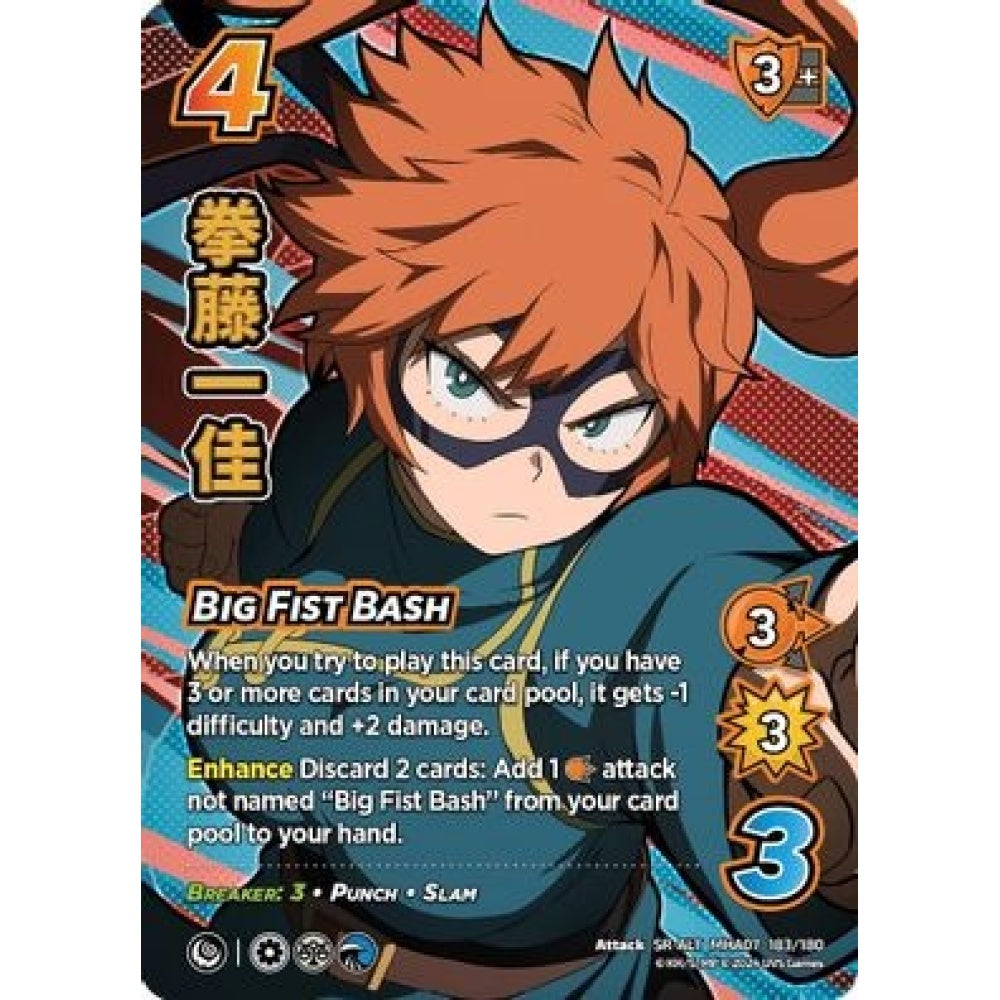 Big Fist Bash, 183/180, SR-ALT, UniVersus, MHA07 Girl Power