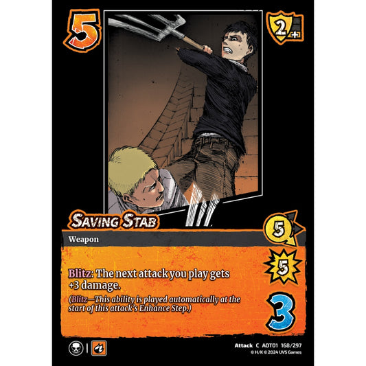 Saving Stab, 168/297, C, UniVersus, Attack on Titan: Battle for Humanity