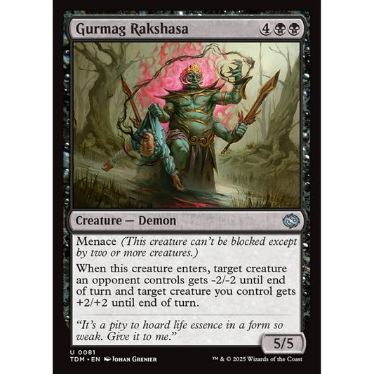 Gurmag Rakshasa uncommon 81 Magic the Gathering Tarkir: Dragonstorm