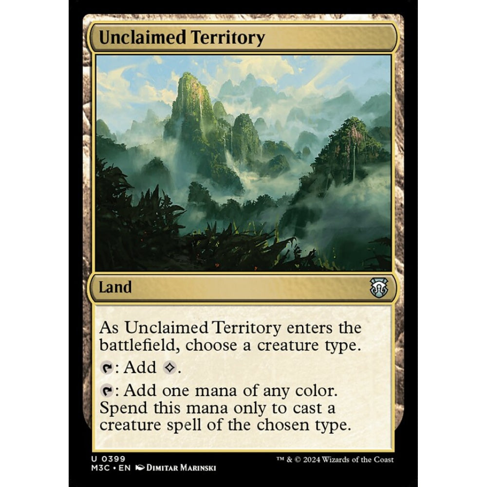 Unclaimed Territory, 399, uncommon, Magic: The Gathering, Modern Horizons 3