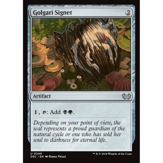 Golgari Signet, 246, uncommon, Magic: The Gathering, Duskmourn: House of Horror