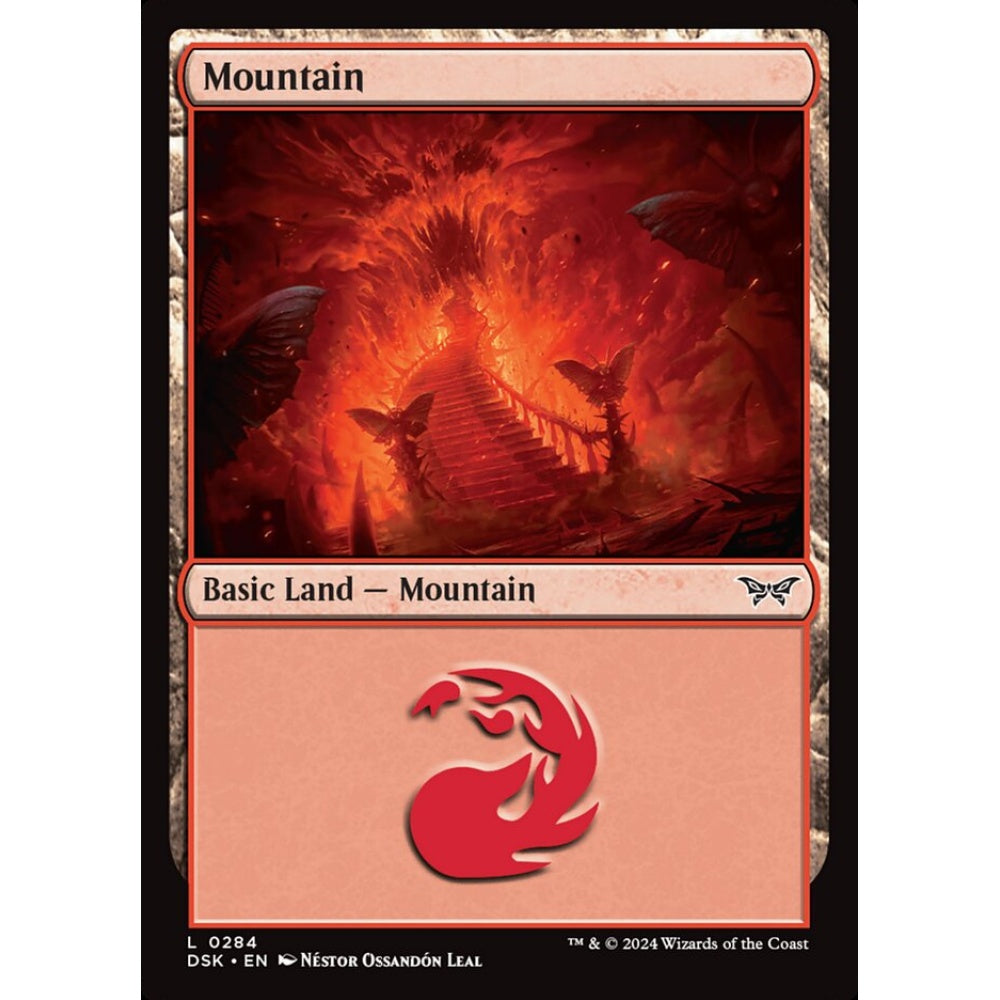 Mountain, 284, common, Magic: The Gathering, Duskmourn: House of Horror