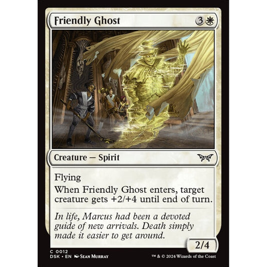 Friendly Ghost, 12, common, Magic: The Gathering, Duskmourn: House of Horror
