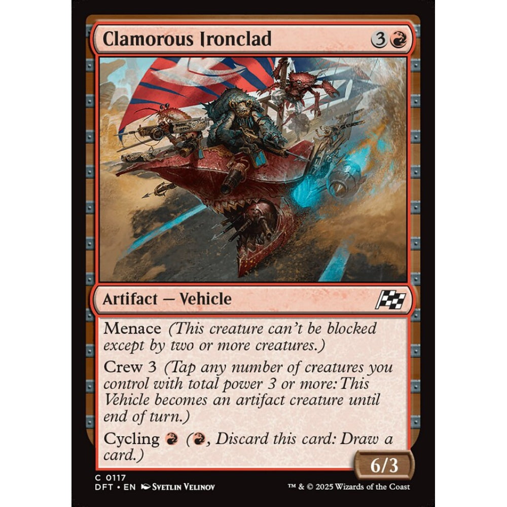 Clamorous Ironclad, 117, common, Magic: The Gathering, Aetherdrift