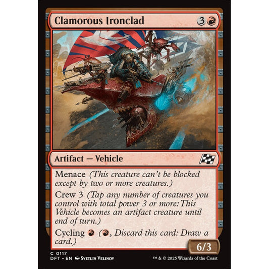 Clamorous Ironclad, 117, common, Magic: The Gathering, Aetherdrift