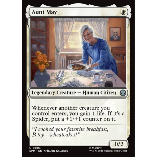 Aunt May uncommon 3 Magic the Gathering Marvel's Spider-Man