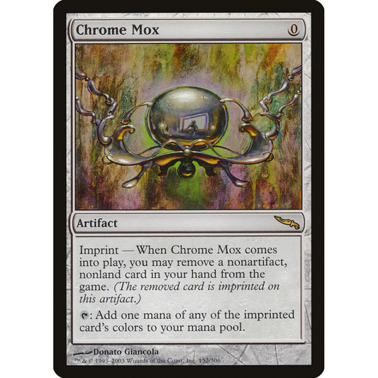 Chrome Mox rare 152 Magic the Gathering Mirrodin