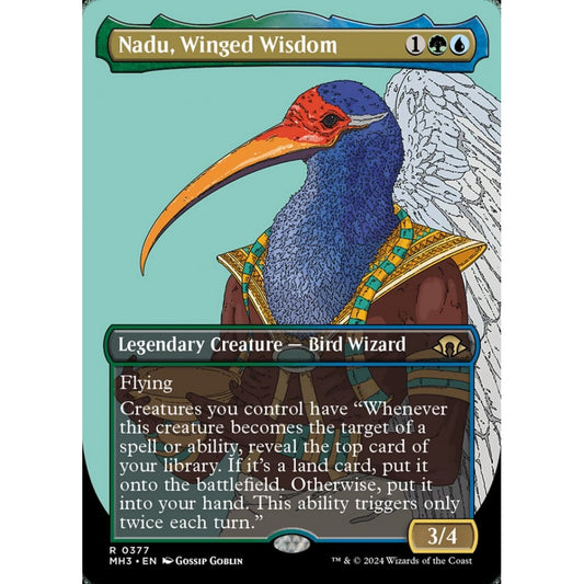 Nadu, Winged Wisdom, 377, rare, Magic: The Gathering, Modern Horizons 3