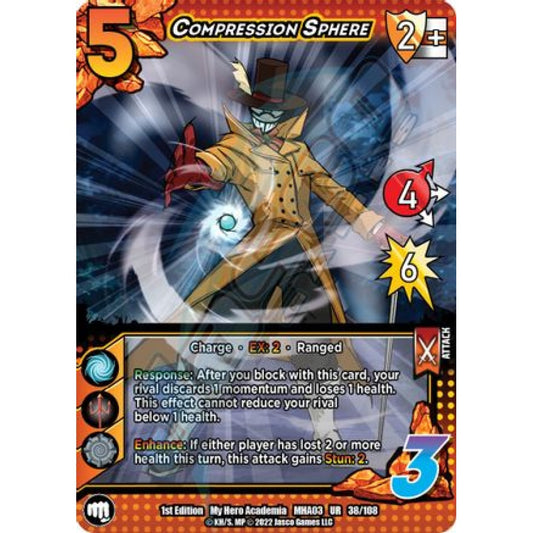 Compression Sphere, 38/108, UR, UniVersus, MHA03 Heroes Clash