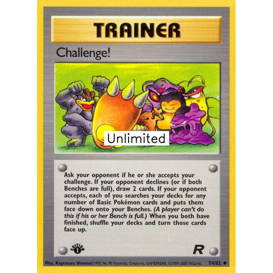Challenge! Uncommon 74/82 Pokemon Card Game Team Rocket