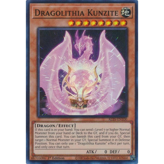 Dragolithia Kunzite ALIN-EN100 Super Yu-Gi-Oh Alliance Insight