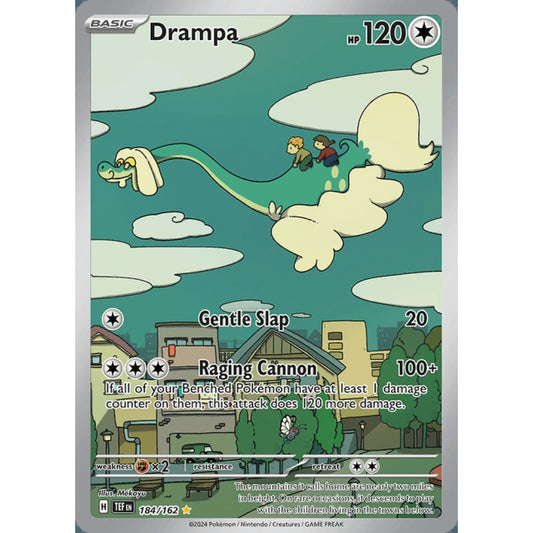 Drampa Illustration Rare 184/162 Pokemon Card Game Temporal Forces