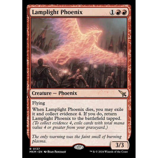 Lamplight Phoenix rare 137 Magic the Gathering Murders at Karlov Manor