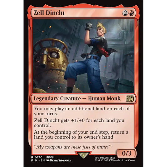 Zell Dincht rare 170 Magic the Gathering Final Fantasy
