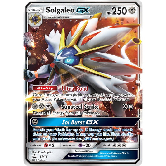 Solgaleo-GX Promo SM16 Pokemon Card Game Sun & Moon Promos
