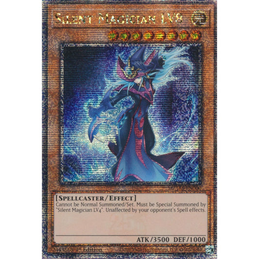 Silent Magician LV8 MZTM-EN000 QCR Quarter Century Secret Rare Yu-Gi-Oh Maze of the Master in Art