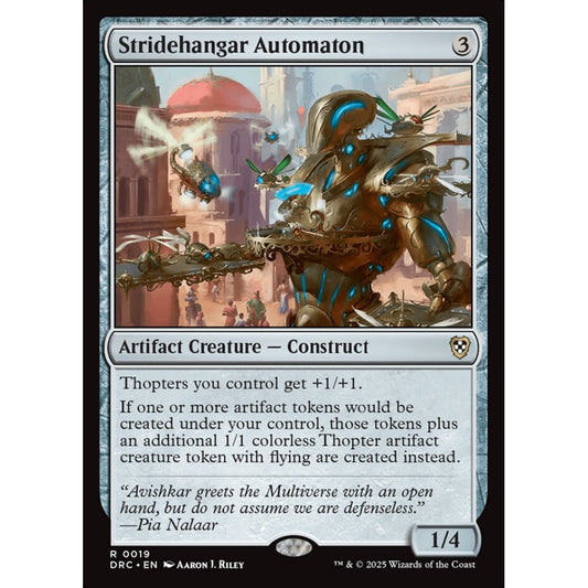 Stridehangar Automaton, 19, rare, Magic: The Gathering, Aetherdrift Commander