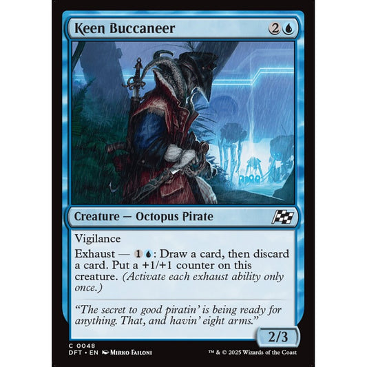 Keen Buccaneer, 48, common, Magic: The Gathering, Aetherdrift