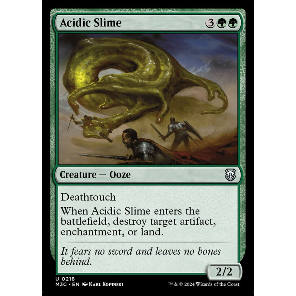 Acidic Slime, 218, uncommon, Magic: The Gathering, Modern Horizons 3