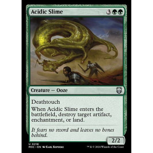 Acidic Slime, 218, uncommon, Magic: The Gathering, Modern Horizons 3
