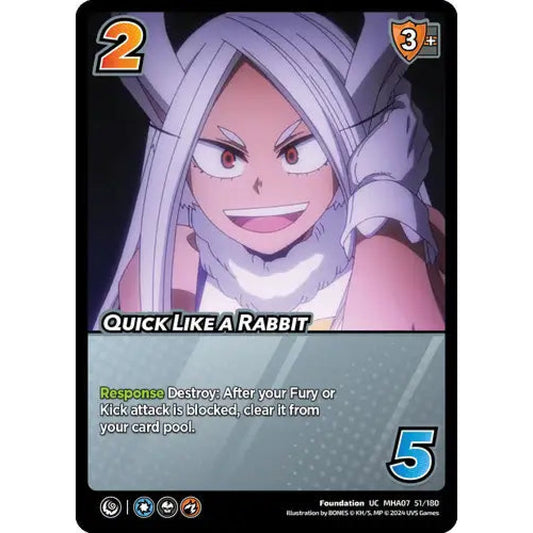 Quick Like a Rabbit, 51/180, UC, UniVersus, MHA07 Girl Power