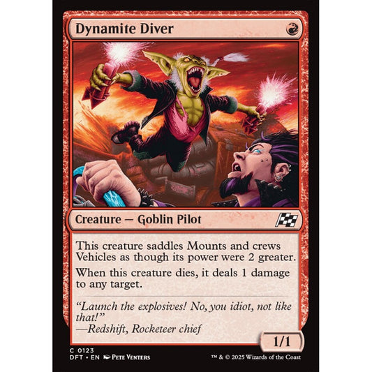 Dynamite Diver, 123, common, Magic: The Gathering, Aetherdrift