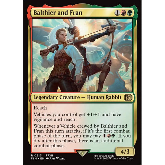 Balthier and Fran rare 213 Magic the Gathering Final Fantasy