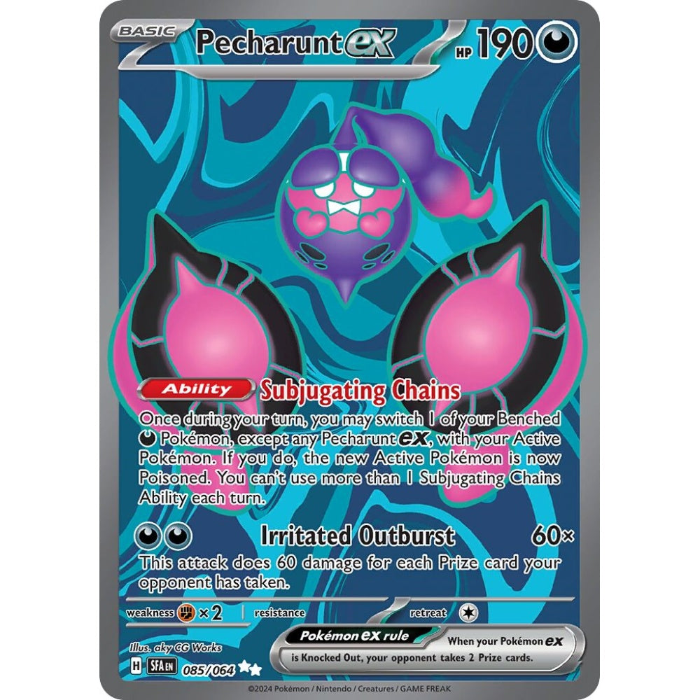 Pecharunt ex Ultra Rare 085/064 Pokemon Card Game Shrouded Fable