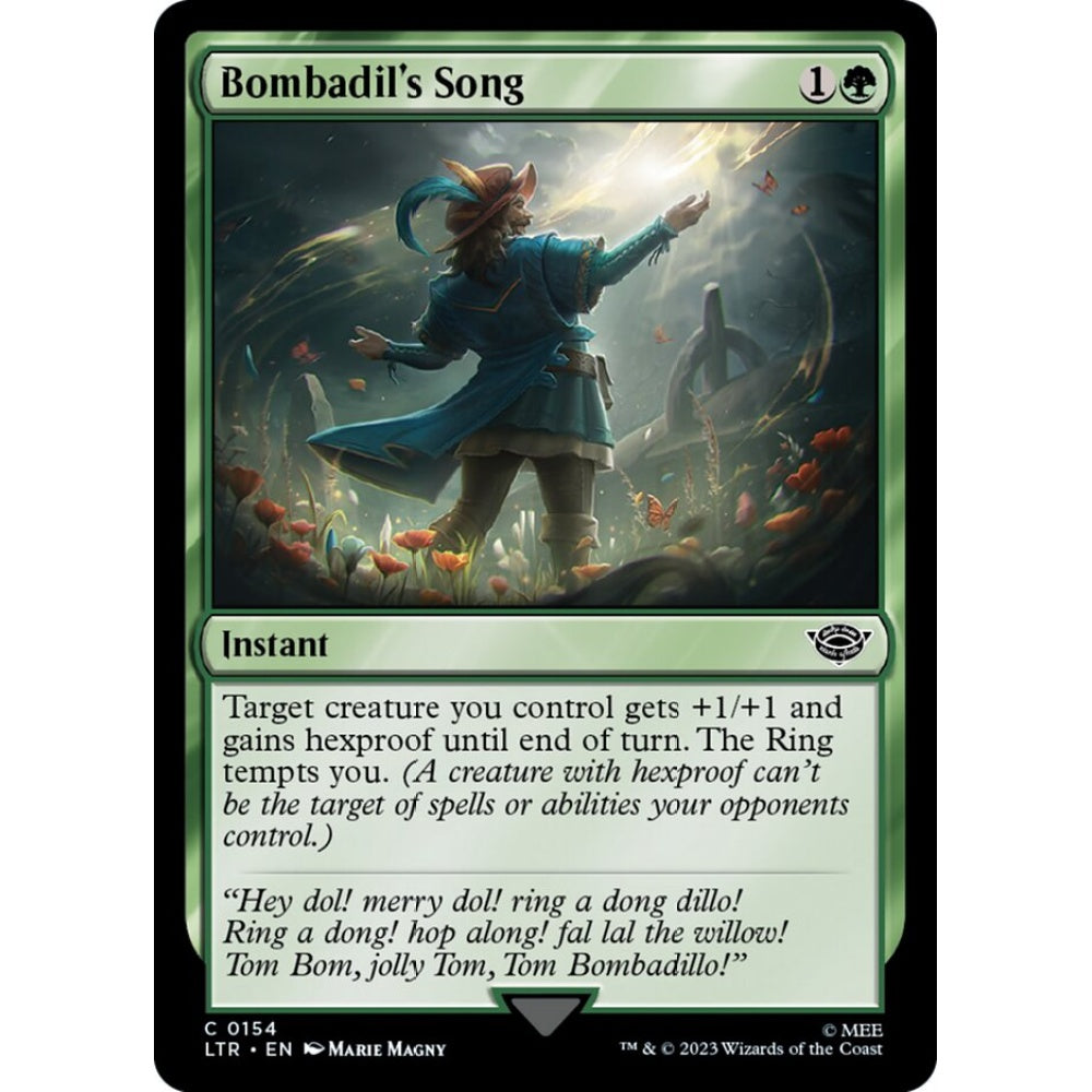 Bombadil's Song, common, 154, Magic the Gathering, The Lord of the Rings: Tales of Middle-earth